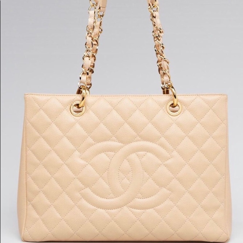 Chanel grand tote shopping bag